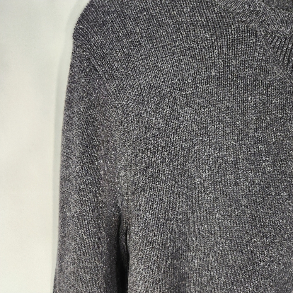 Sonoma NWT Charcoal Color Crew Neck Long Sleeve Sweater Size Large - Picture 3 of 12